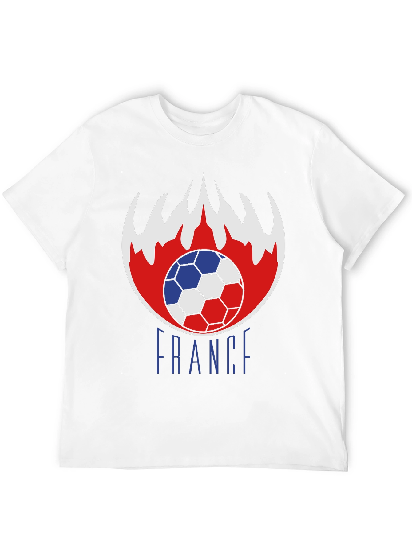 France Soccer T-Shirt - Patriotic Football Tee