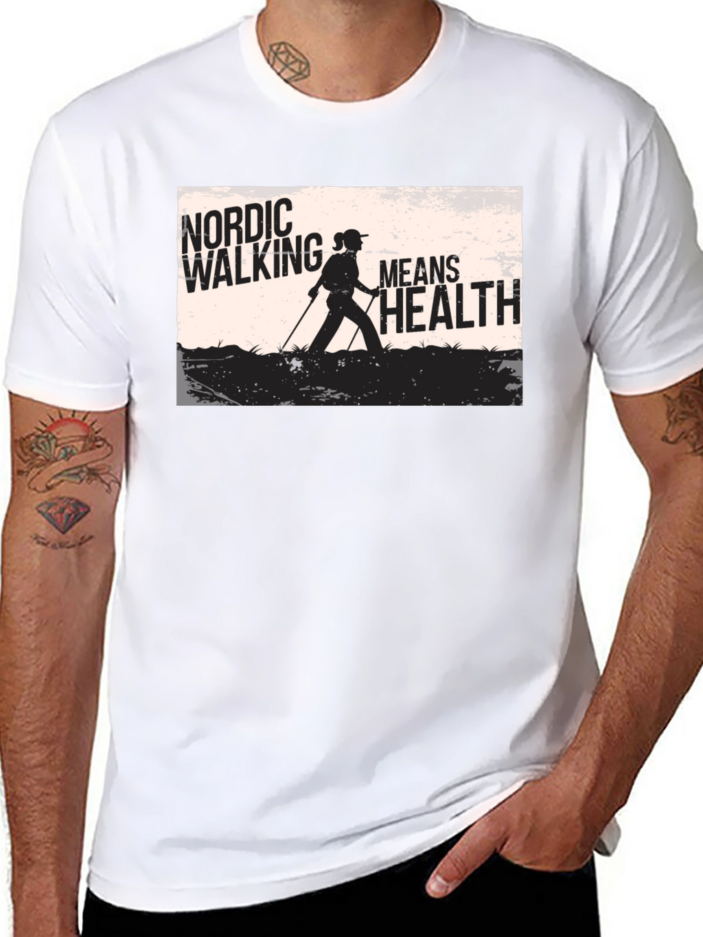 Nordic Walking T-Shirt - Health & Fitness Apparel