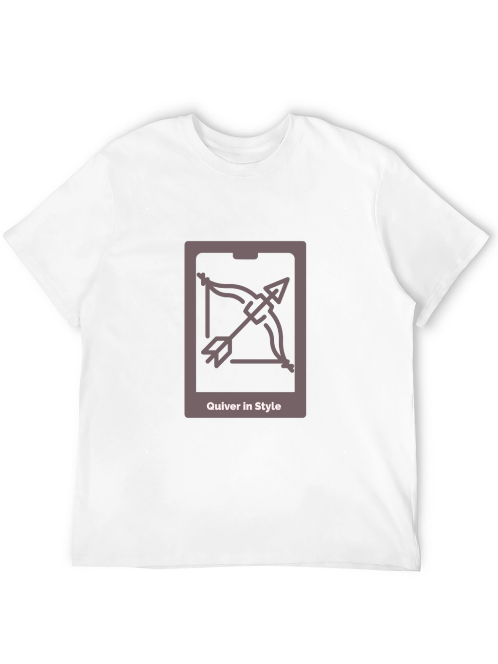 Quiver in Style Black Tee - Archer Design