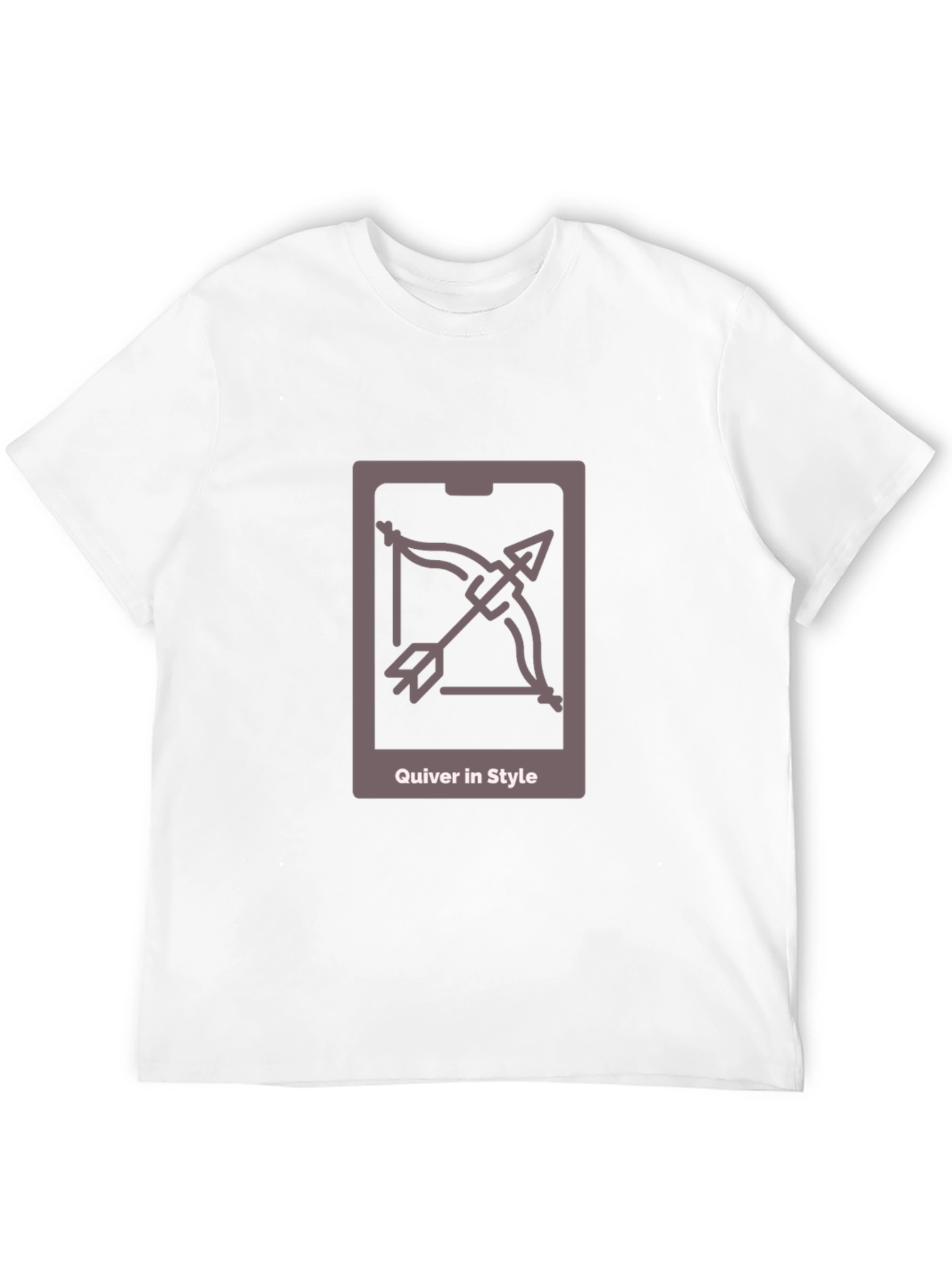 Quiver in Style Black Tee - Archer Design