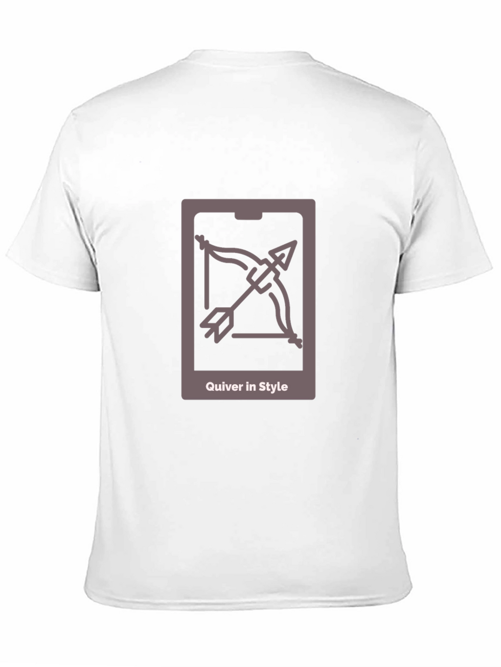Quiver in Style Black Tee - Archer Design