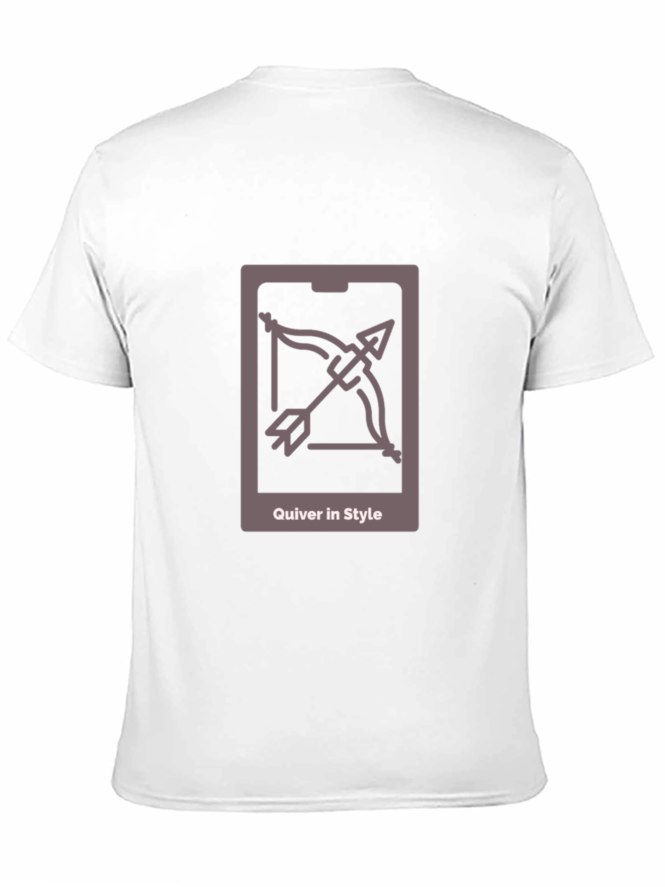 Quiver in Style Black Tee - Archer Design