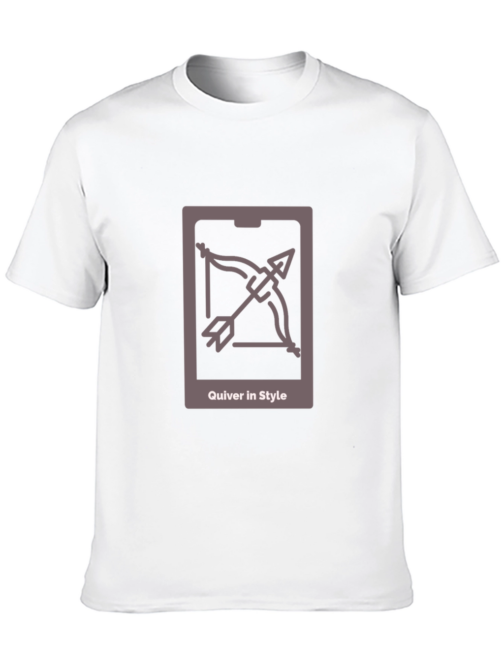 Quiver in Style Black Tee - Archer Design