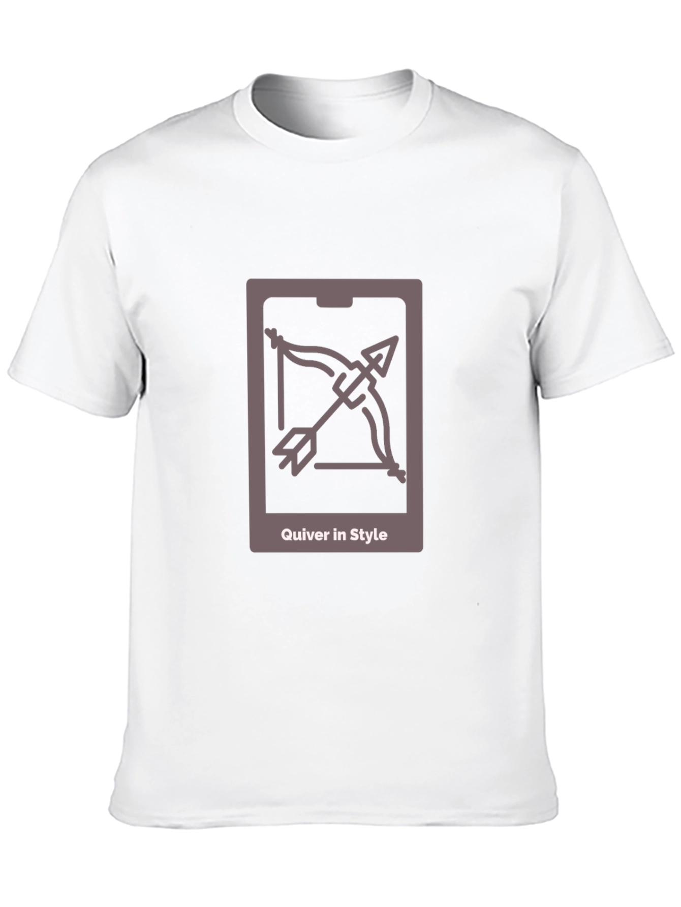 Quiver in Style Black Tee - Archer Design