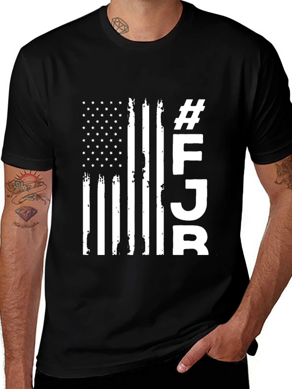 Distressed American Flag FJB T-Shirt
