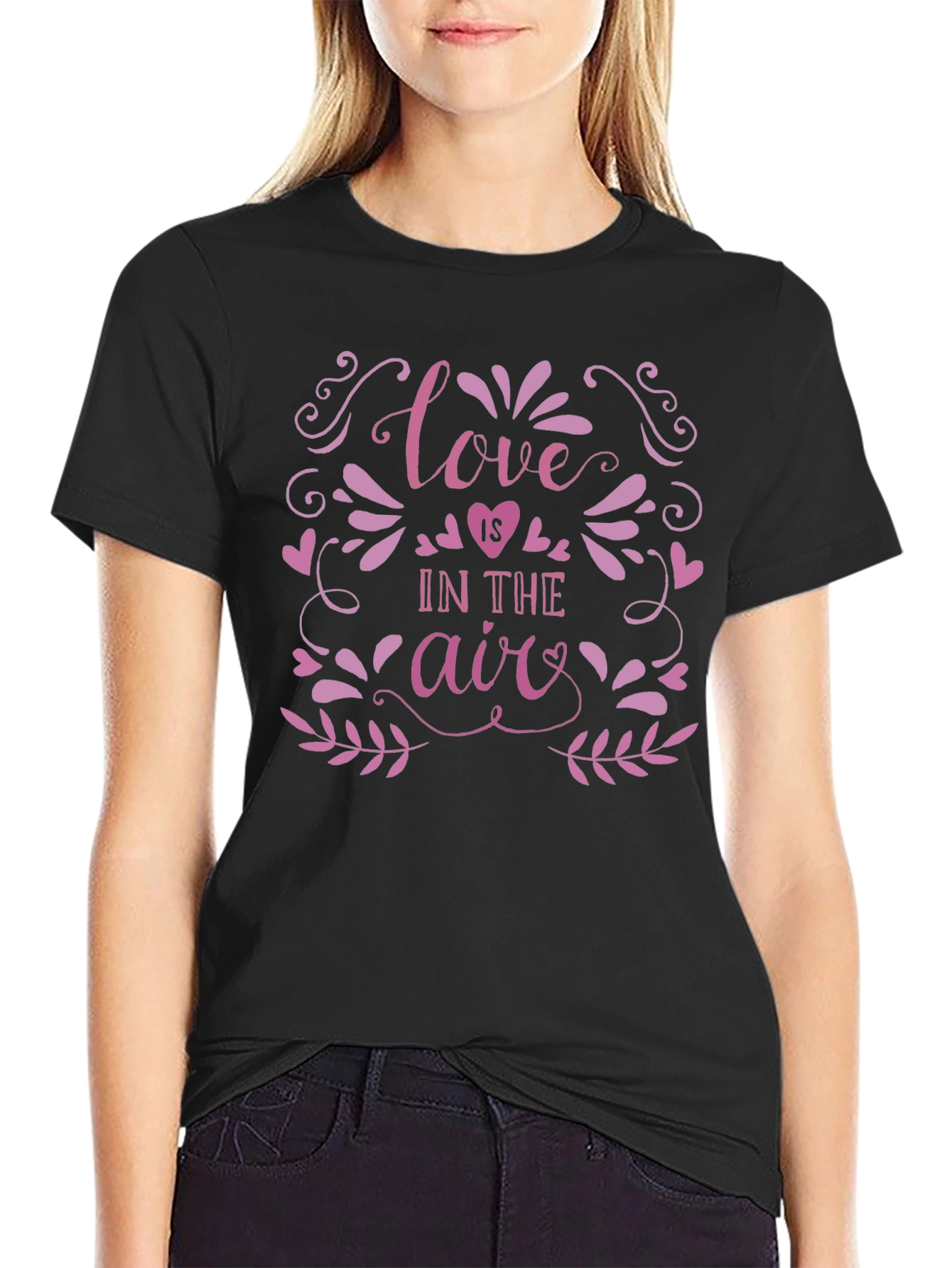 Love is in the Air Graphic T-Shirt - Valentines Day