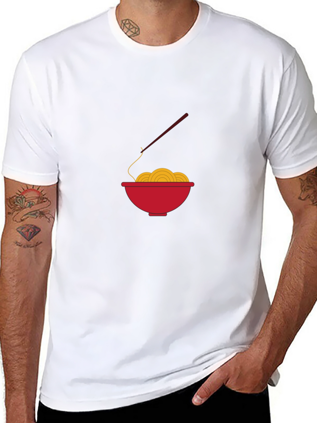 Noodle Bowl Graphic Tee - Casual Comfort
