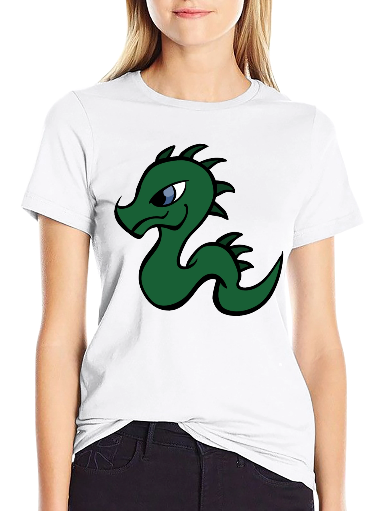 Cool Cartoon Dragon Graphic T-Shirt