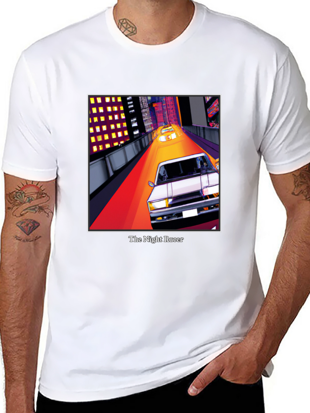 The Night Racer T-Shirt - Retro Car Graphic Tee