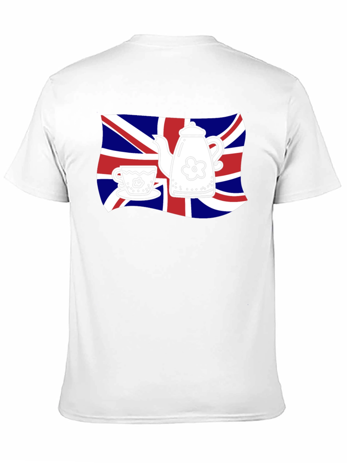 British Tea Time T-Shirt - Union Jack Teapot