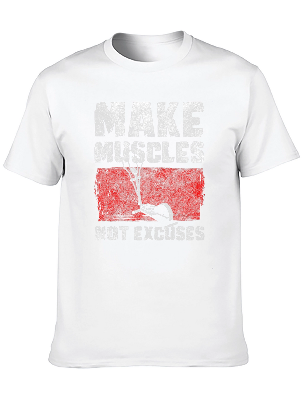 Make Muscles Black Graphic T-Shirt