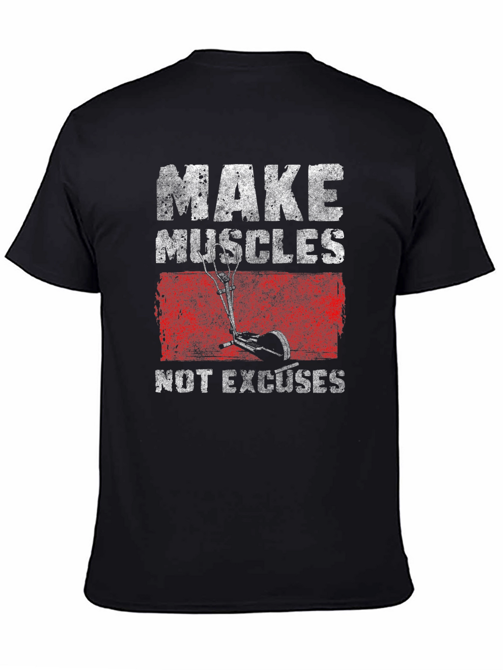 Make Muscles Black Graphic T-Shirt