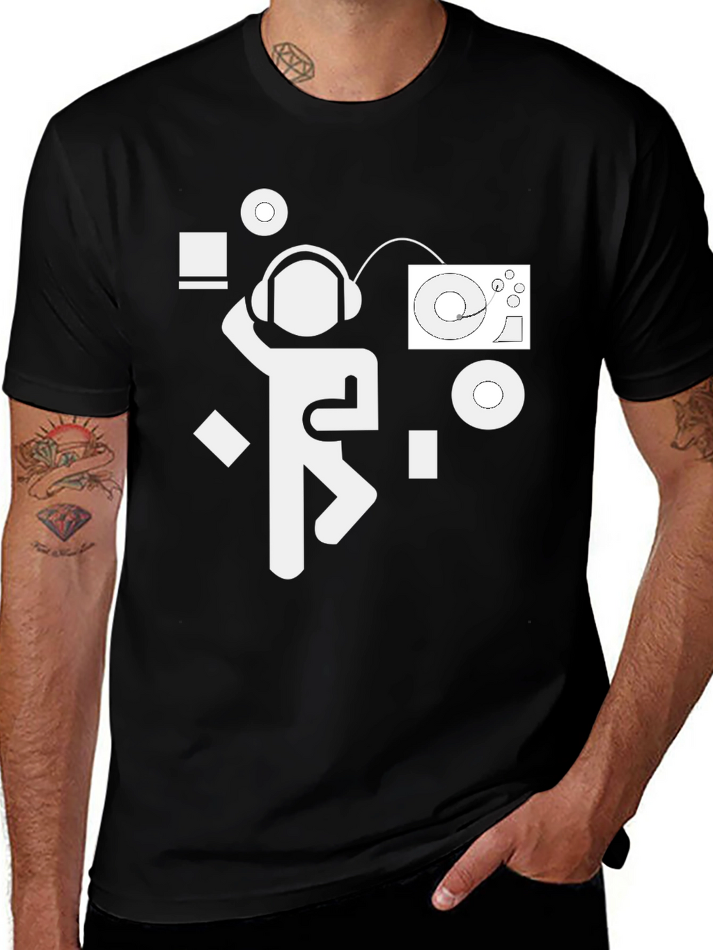 DJ Graphic T-Shirt - Cool Music Lover Tee