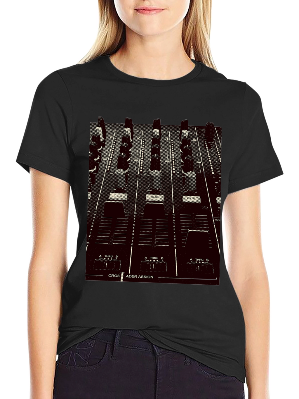 DJ Mixer Graphic Tee - Black