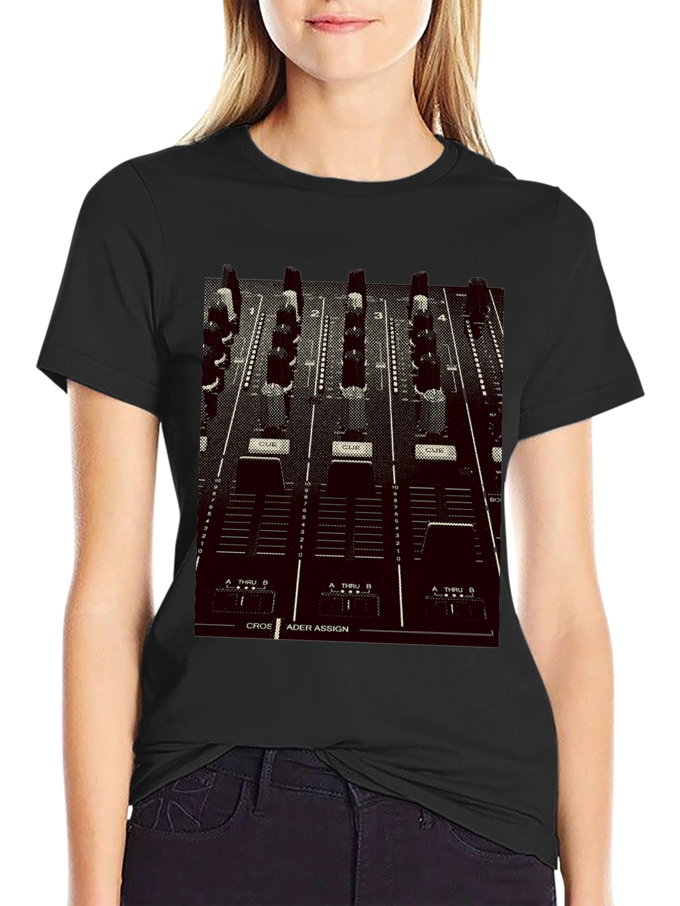 DJ Mixer Graphic Tee - Black