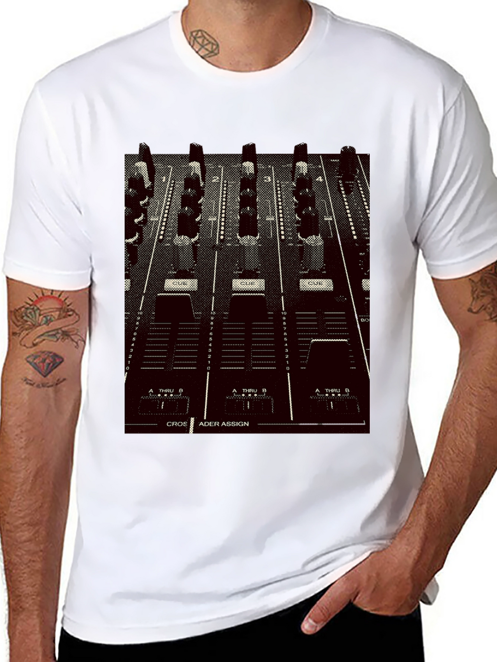 DJ Mixer Graphic Tee - Black