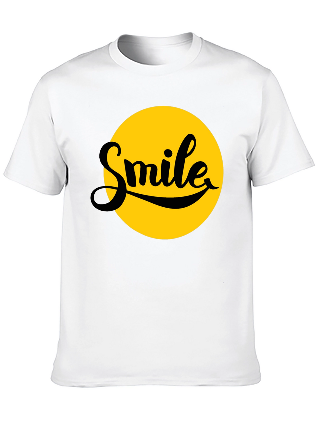Smile Graphic T-Shirt - Black - Soft Cotton