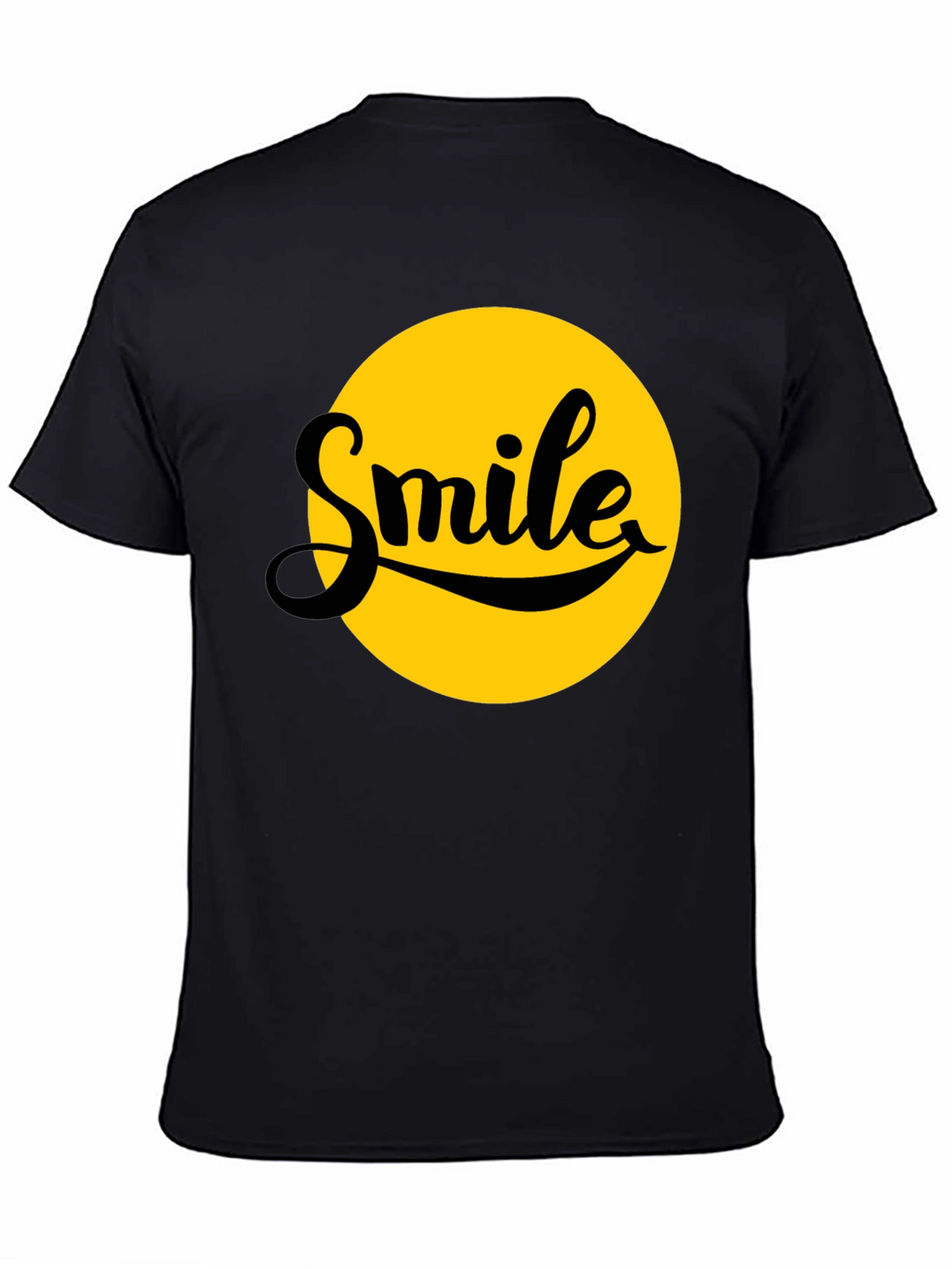 Smile Graphic T-Shirt - Black - Soft Cotton