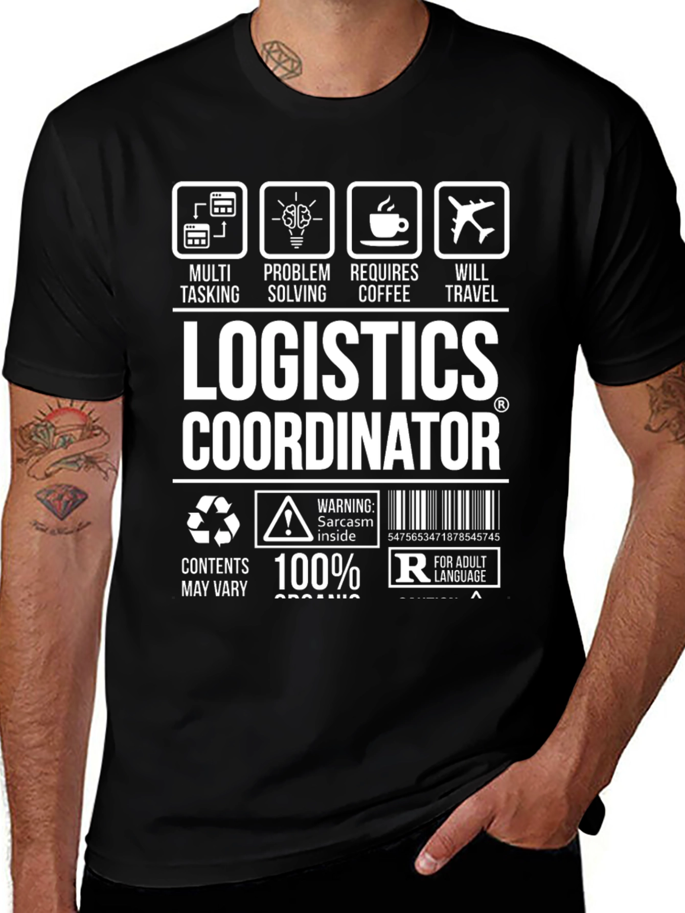 Logistics Coordinator Graphic Tee - Multi-Tasking & Travel Ready