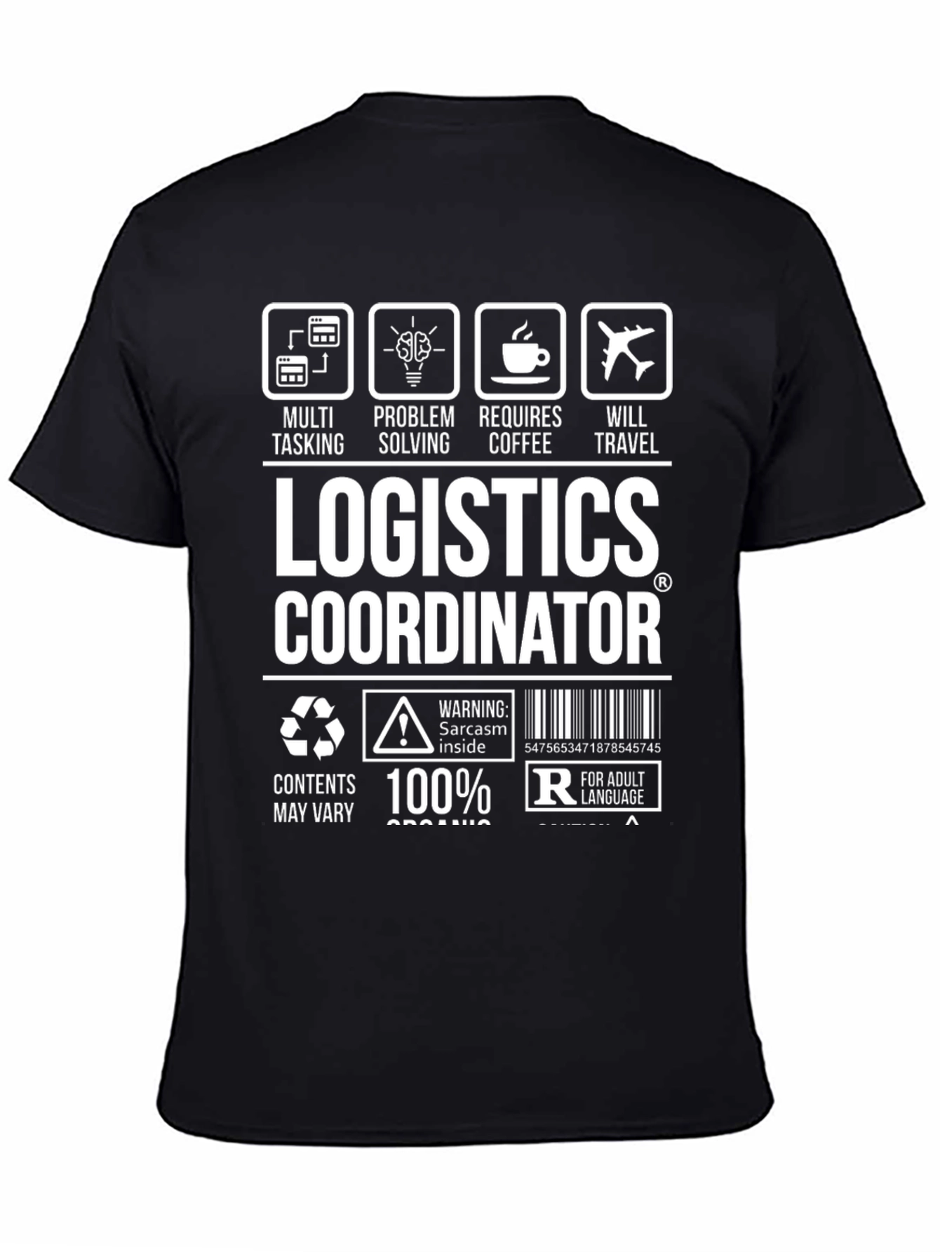 Logistics Coordinator Graphic Tee - Multi-Tasking & Travel Ready