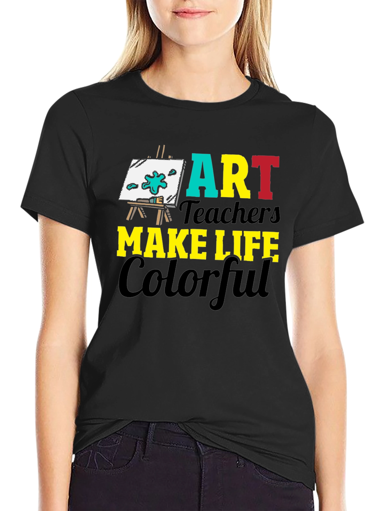 Art Teacher Colorful Life Graphic Tee