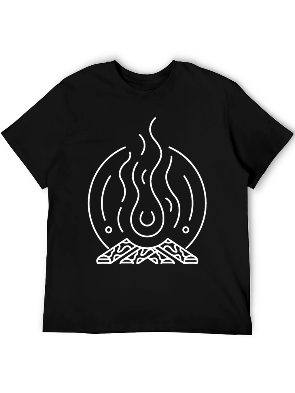 Campfire Graphic Tee - Black Unisex