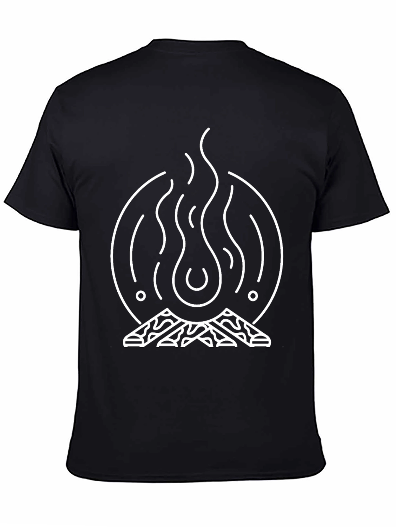 Campfire Graphic Tee - Black Unisex