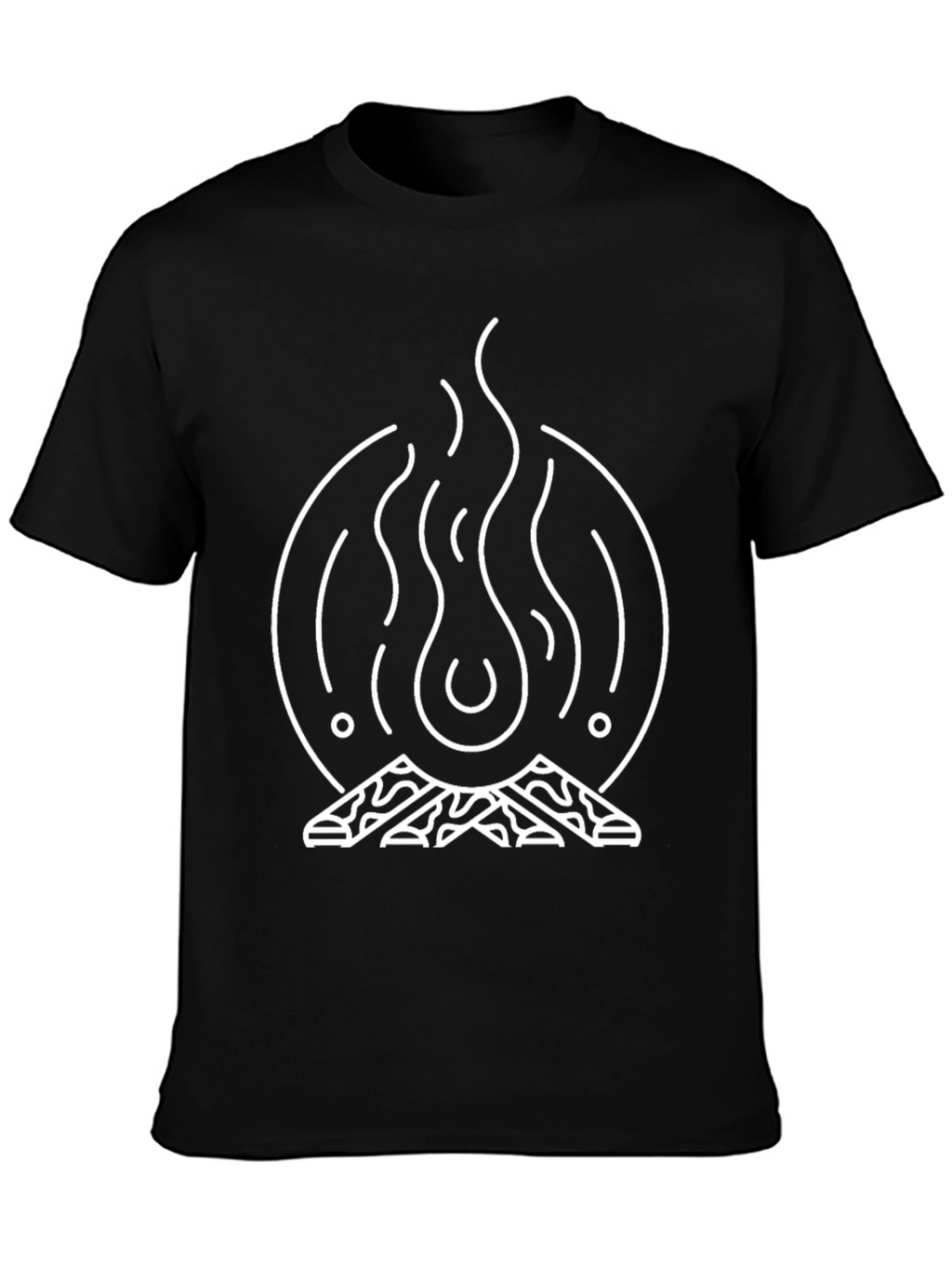 Campfire Graphic Tee - Black Unisex