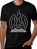 Campfire Graphic Tee - Black Unisex