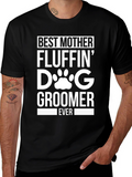Best Mother Fluffin Dog Groomer T-Shirt