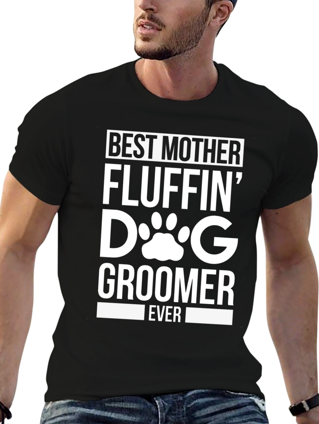 Best Mother Fluffin Dog Groomer T-Shirt