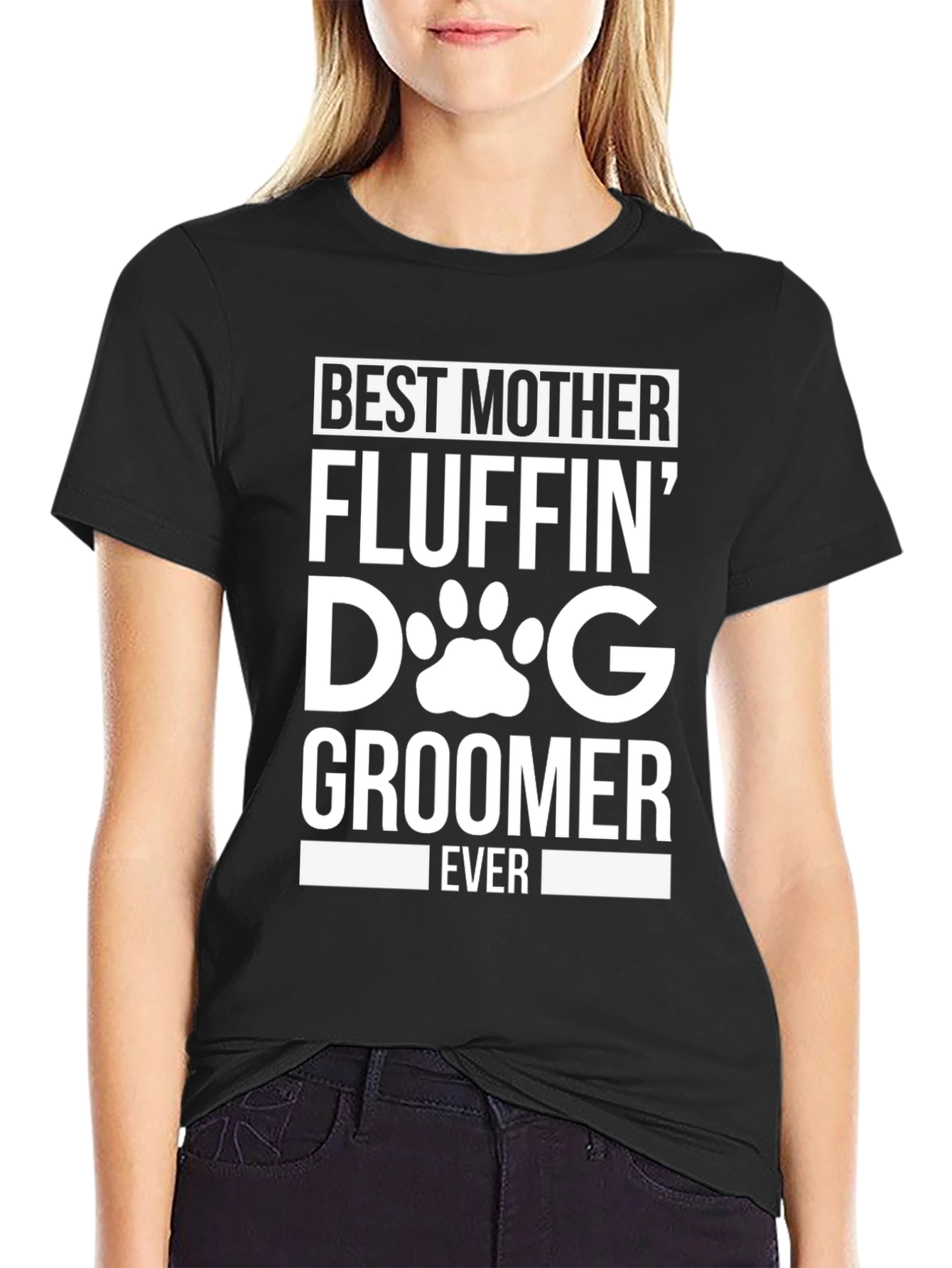 Best Mother Fluffin Dog Groomer T-Shirt
