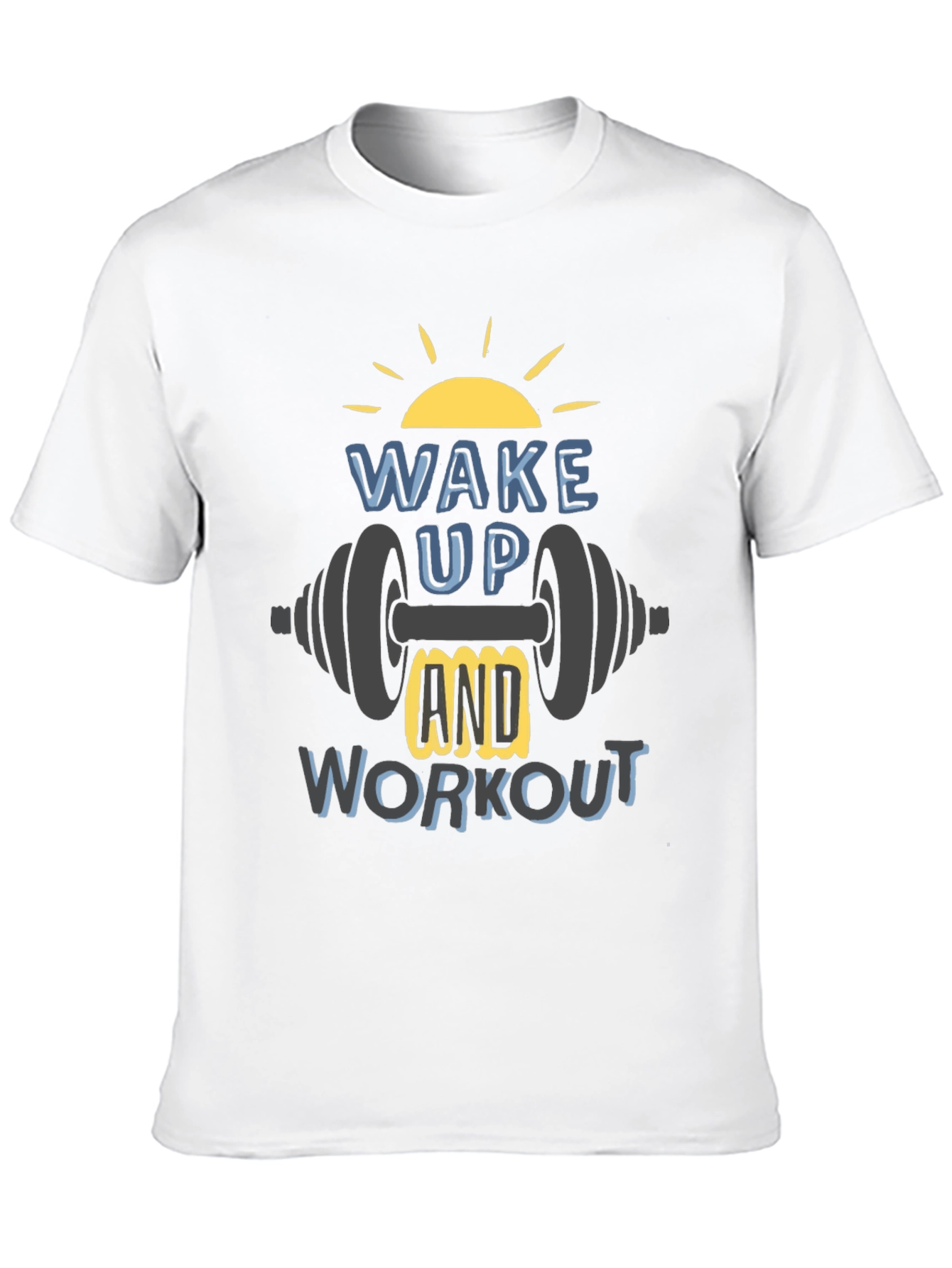 Wake Up & Workout T-Shirt - Gym Motivation