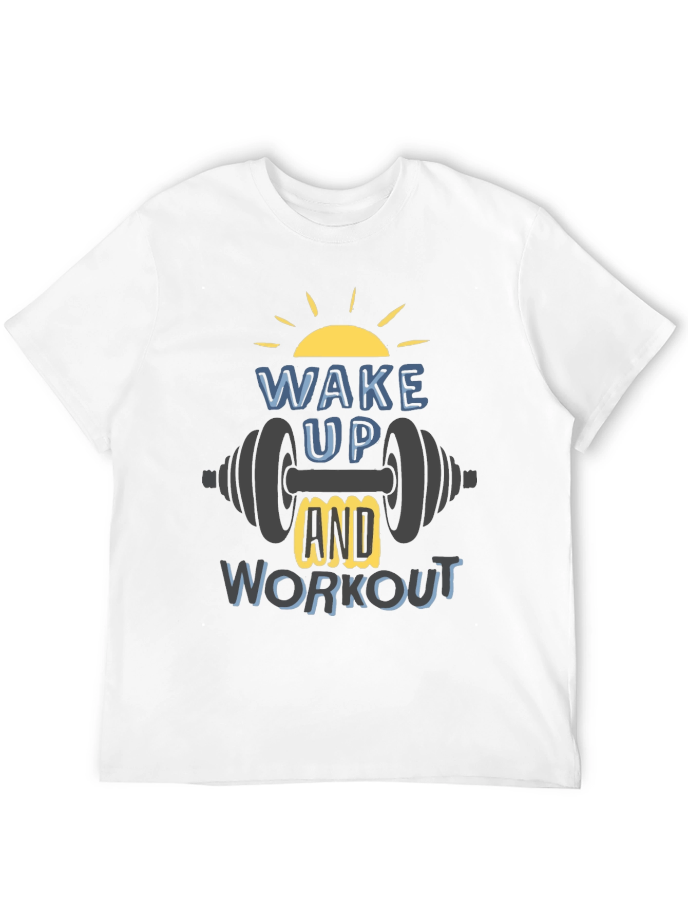 Wake Up & Workout T-Shirt - Gym Motivation