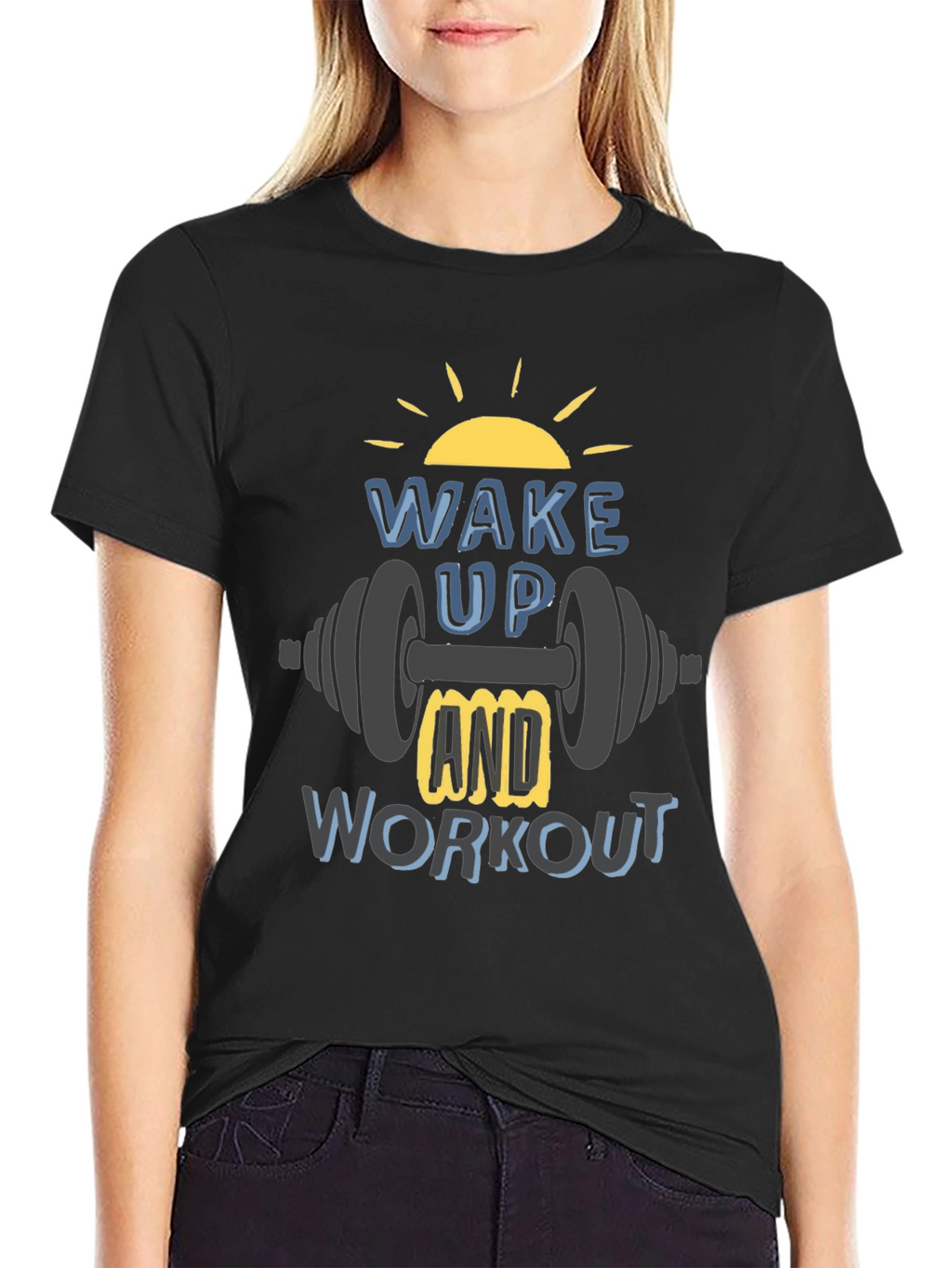 Wake Up & Workout T-Shirt - Gym Motivation