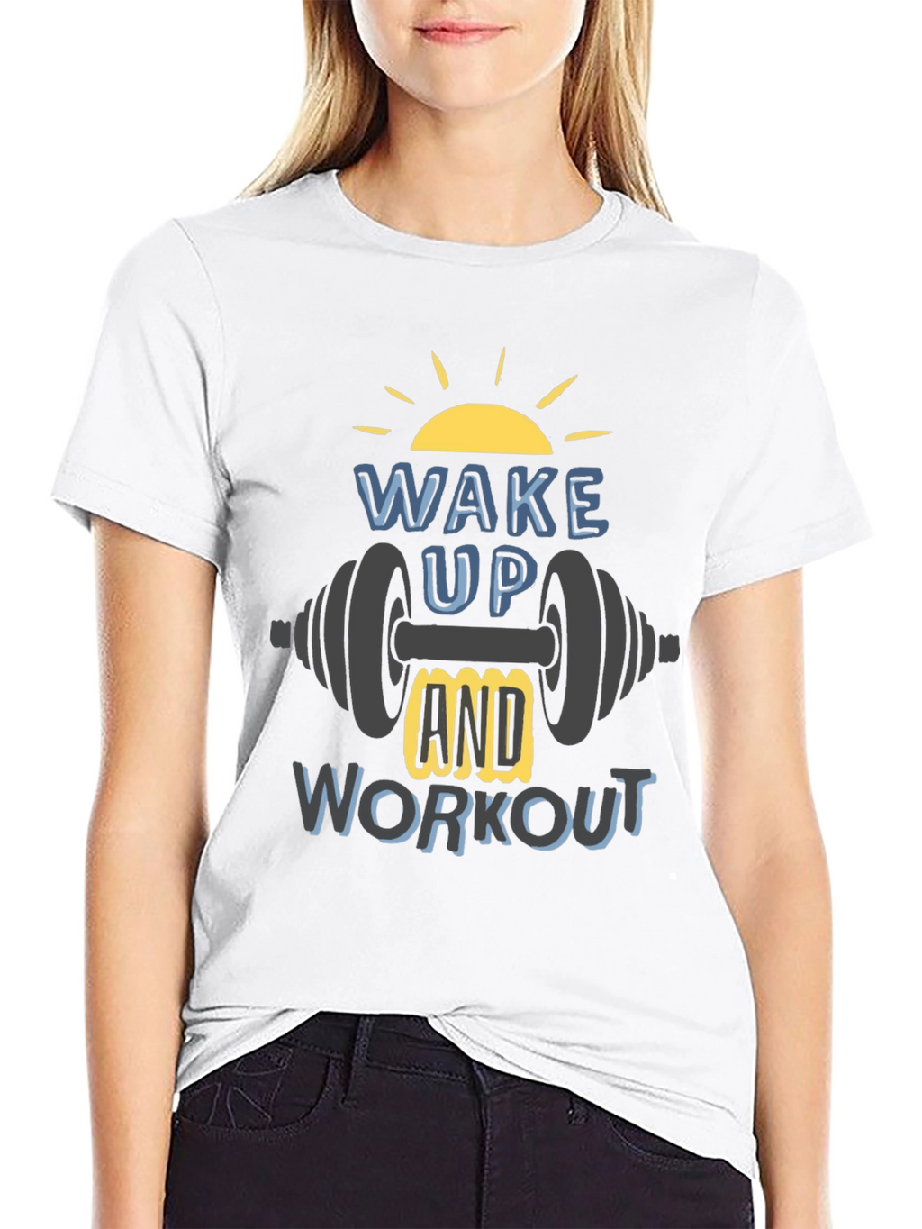 Wake Up & Workout T-Shirt - Gym Motivation