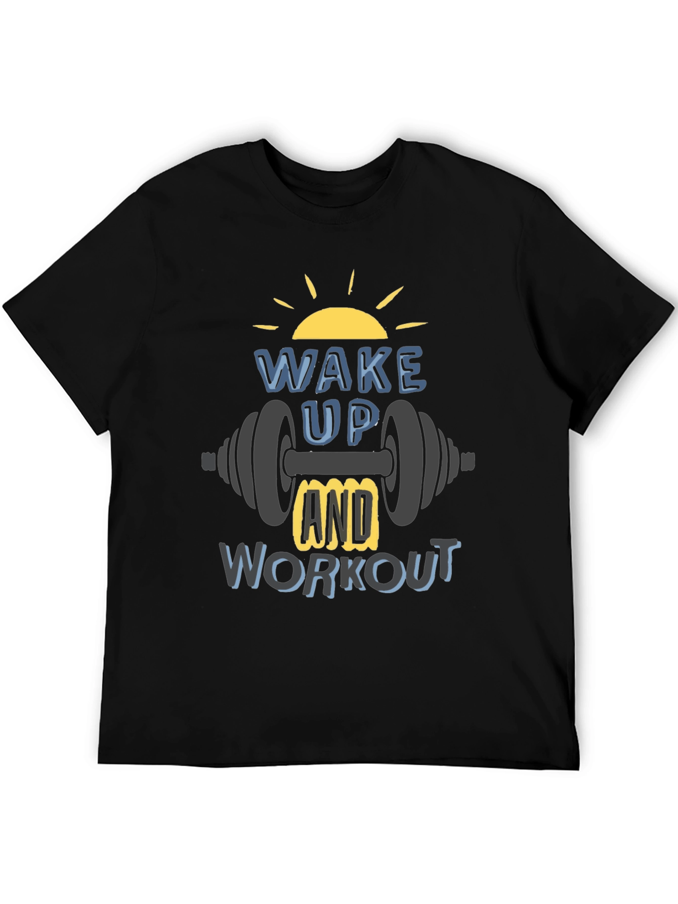 Wake Up & Workout T-Shirt - Gym Motivation