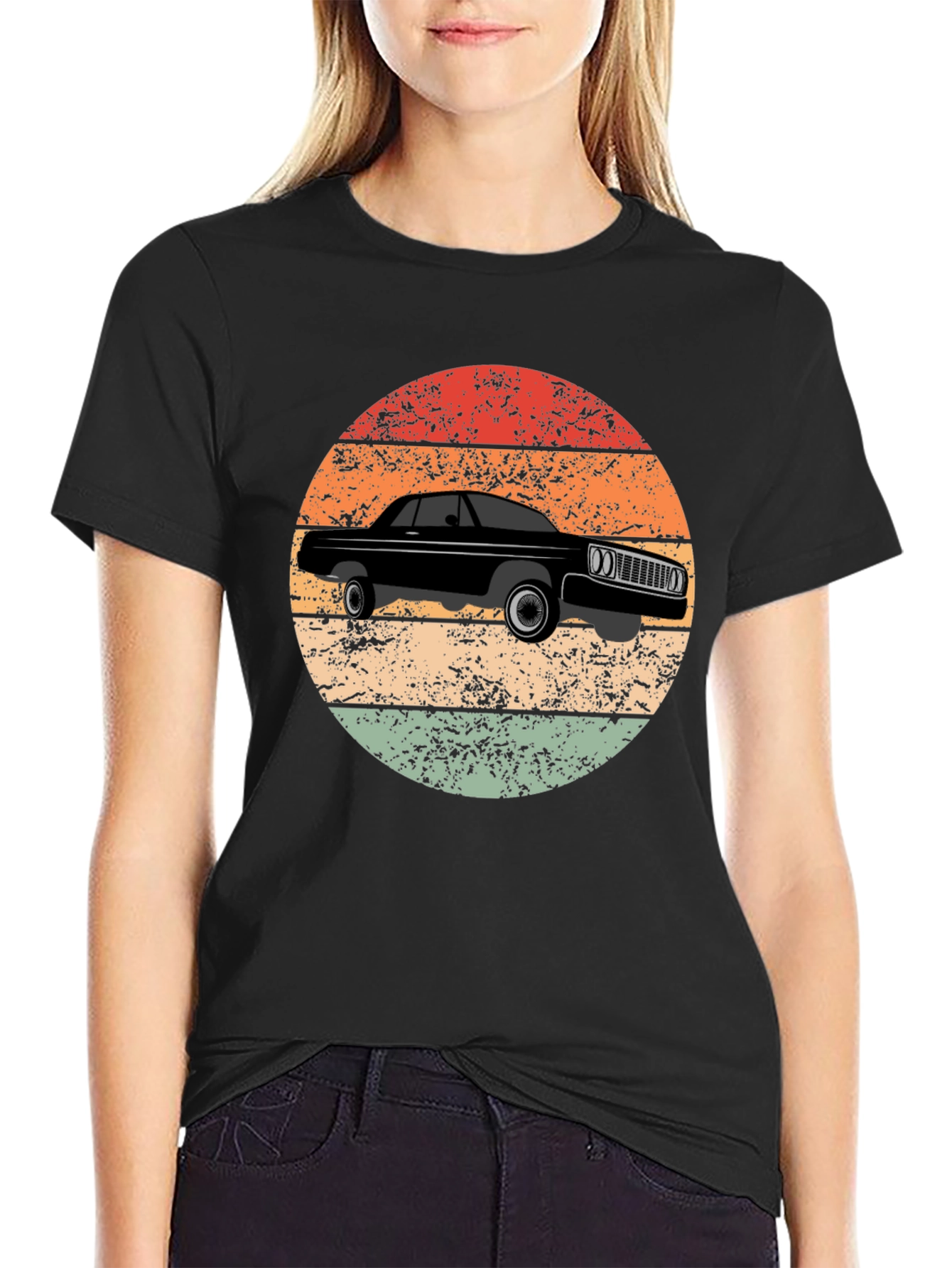 Retro Car T-Shirt Vintage Style Design Tee