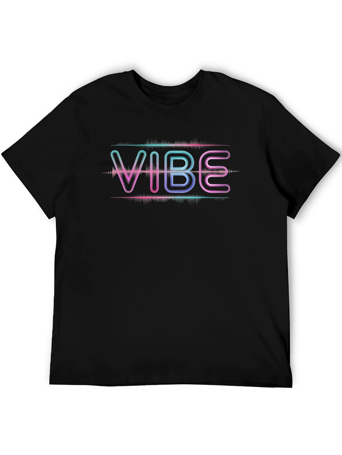 Vibe Graphic Black T-Shirt