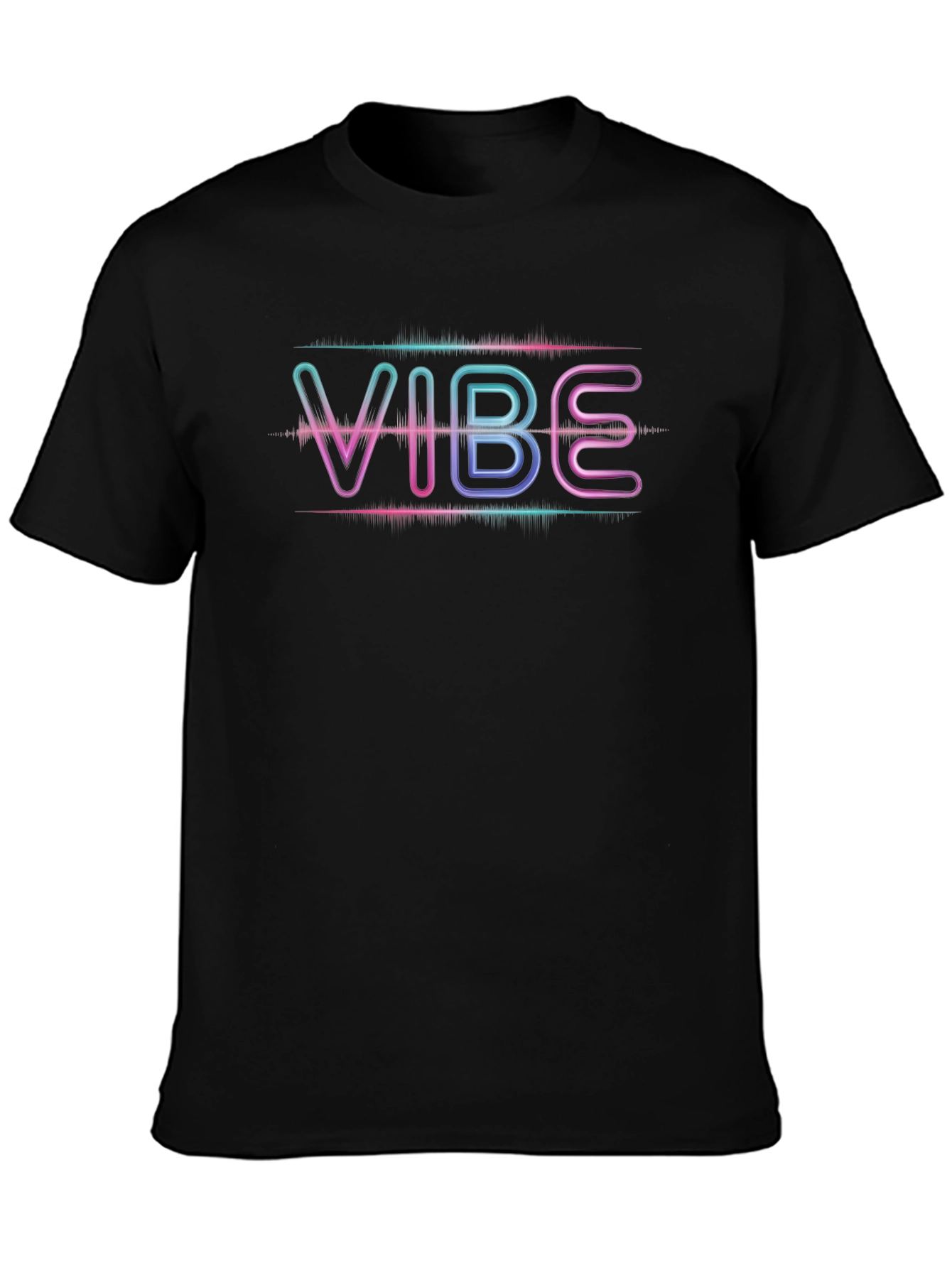 Vibe Graphic Black T-Shirt