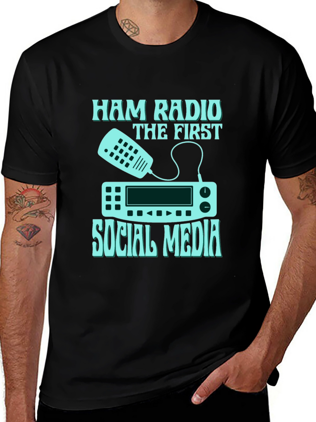 Ham Radio Social Media T-Shirt