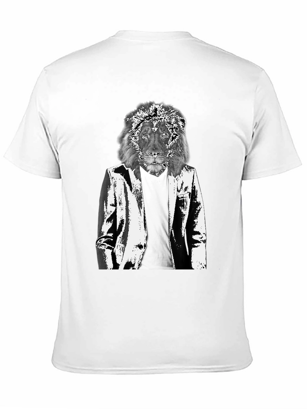 Lion Suit Graphic Tee - Cool Animal Print
