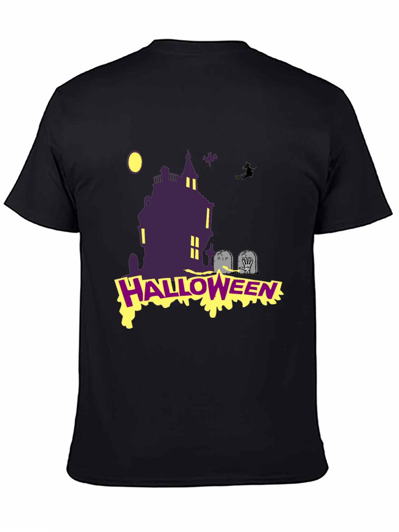 Halloween Graphic T-Shirt: Spooky Haunted House Tee