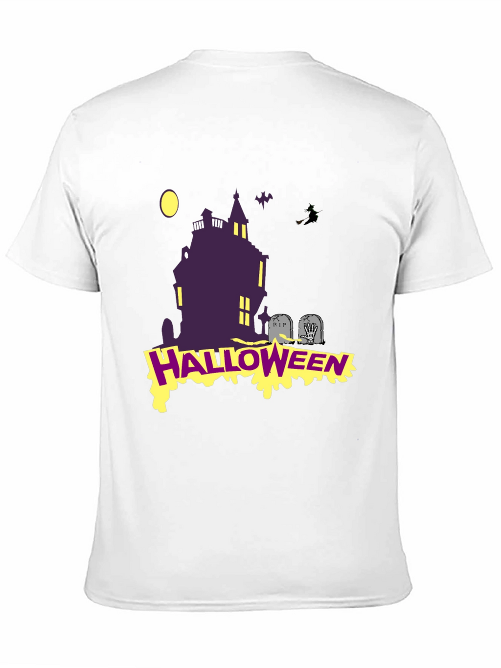 Halloween Graphic T-Shirt: Spooky Haunted House Tee