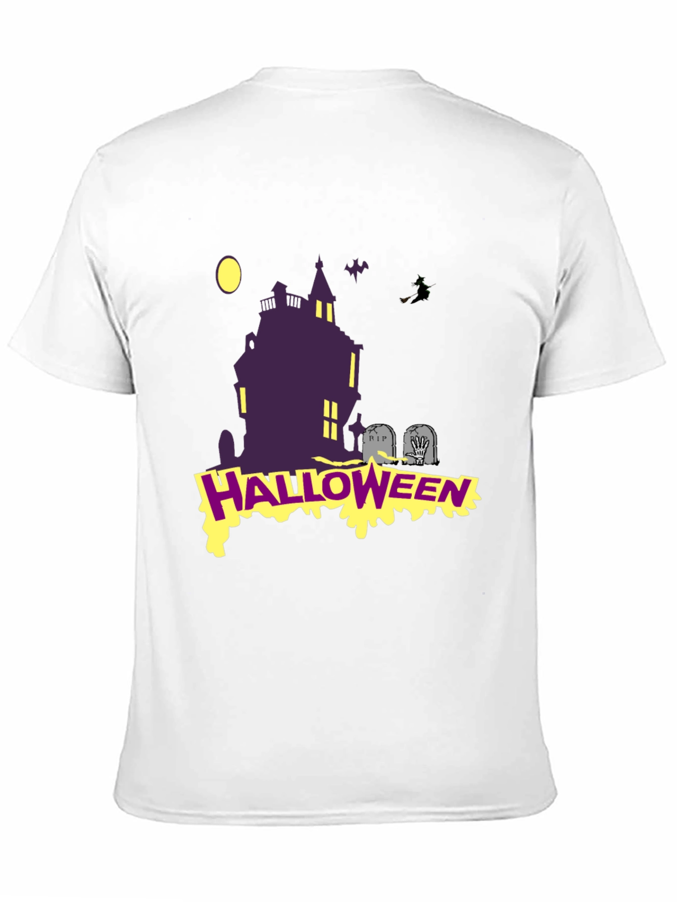 Halloween Graphic T-Shirt: Spooky Haunted House Tee