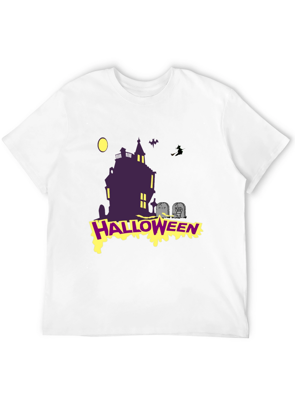 Halloween Graphic T-Shirt: Spooky Haunted House Tee