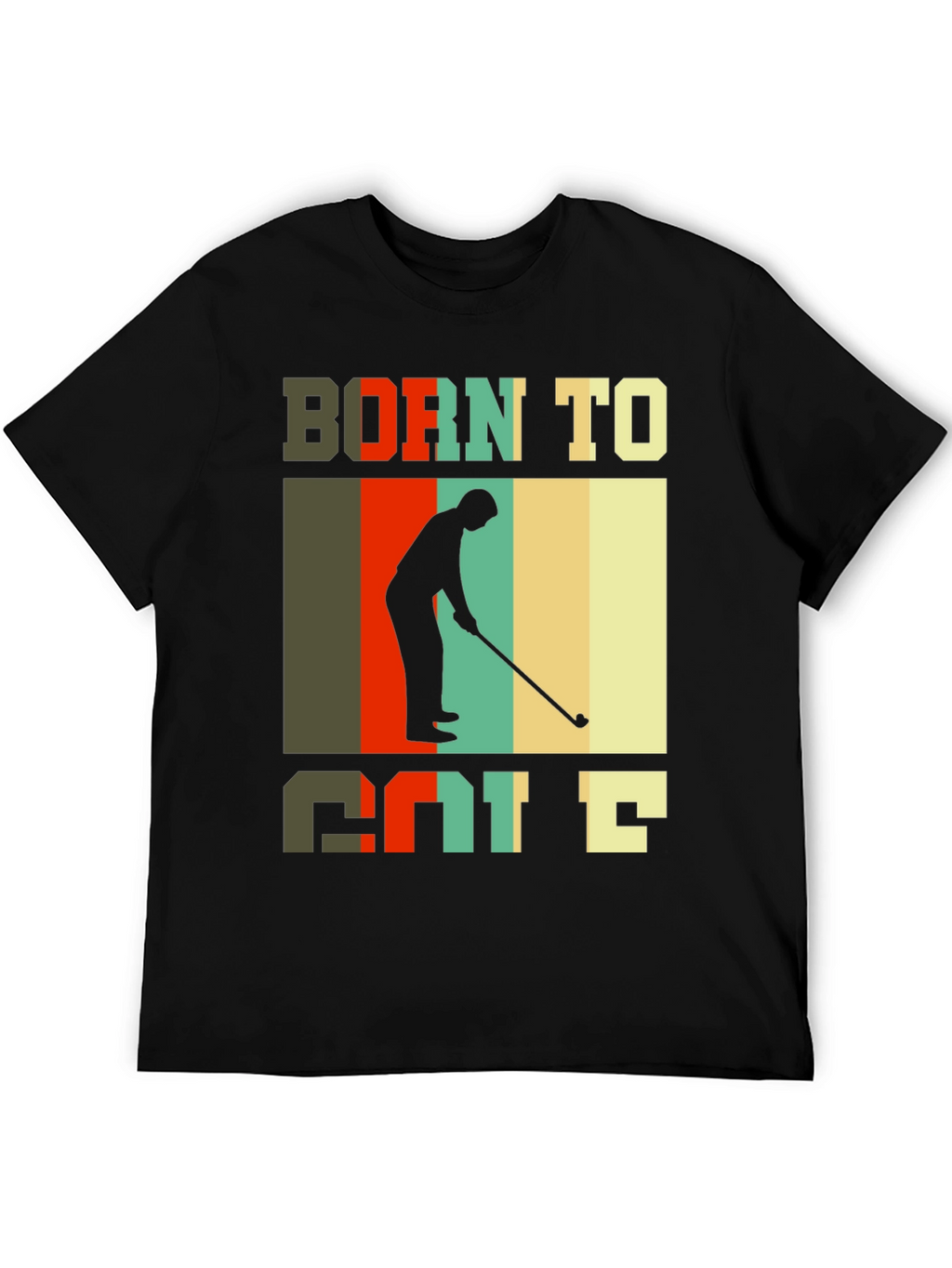 Born to Golf T-Shirt Retro Style Golfer Tee