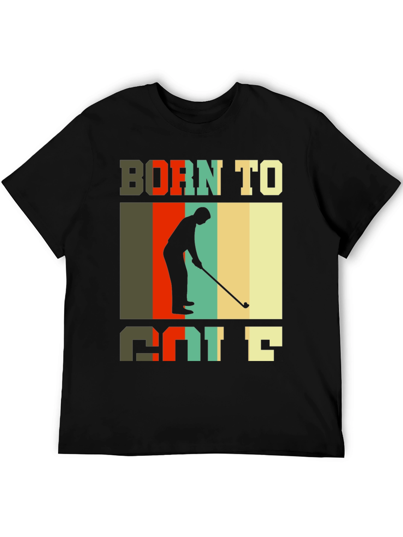 Born to Golf T-Shirt Retro Style Golfer Tee