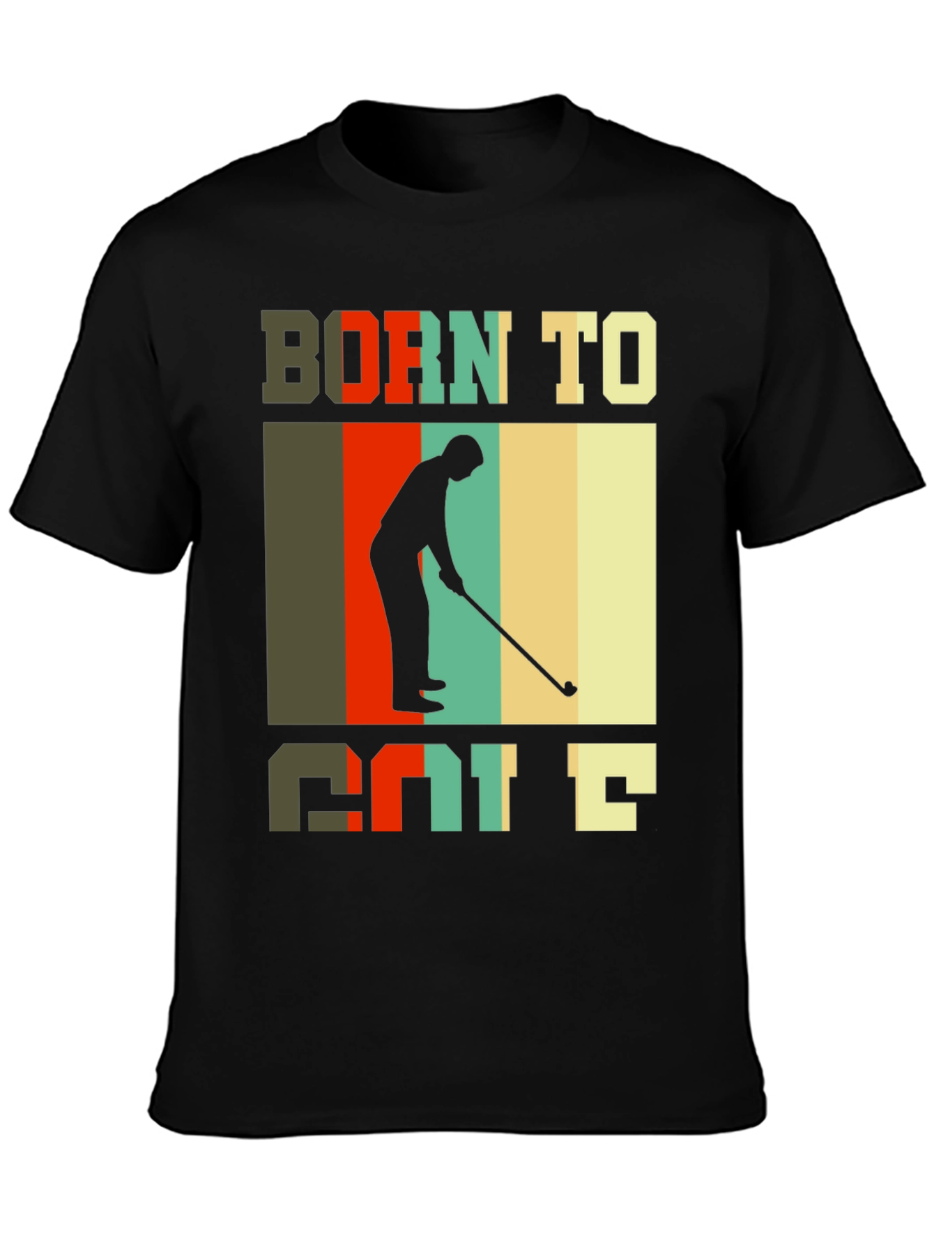 Born to Golf T-Shirt Retro Style Golfer Tee