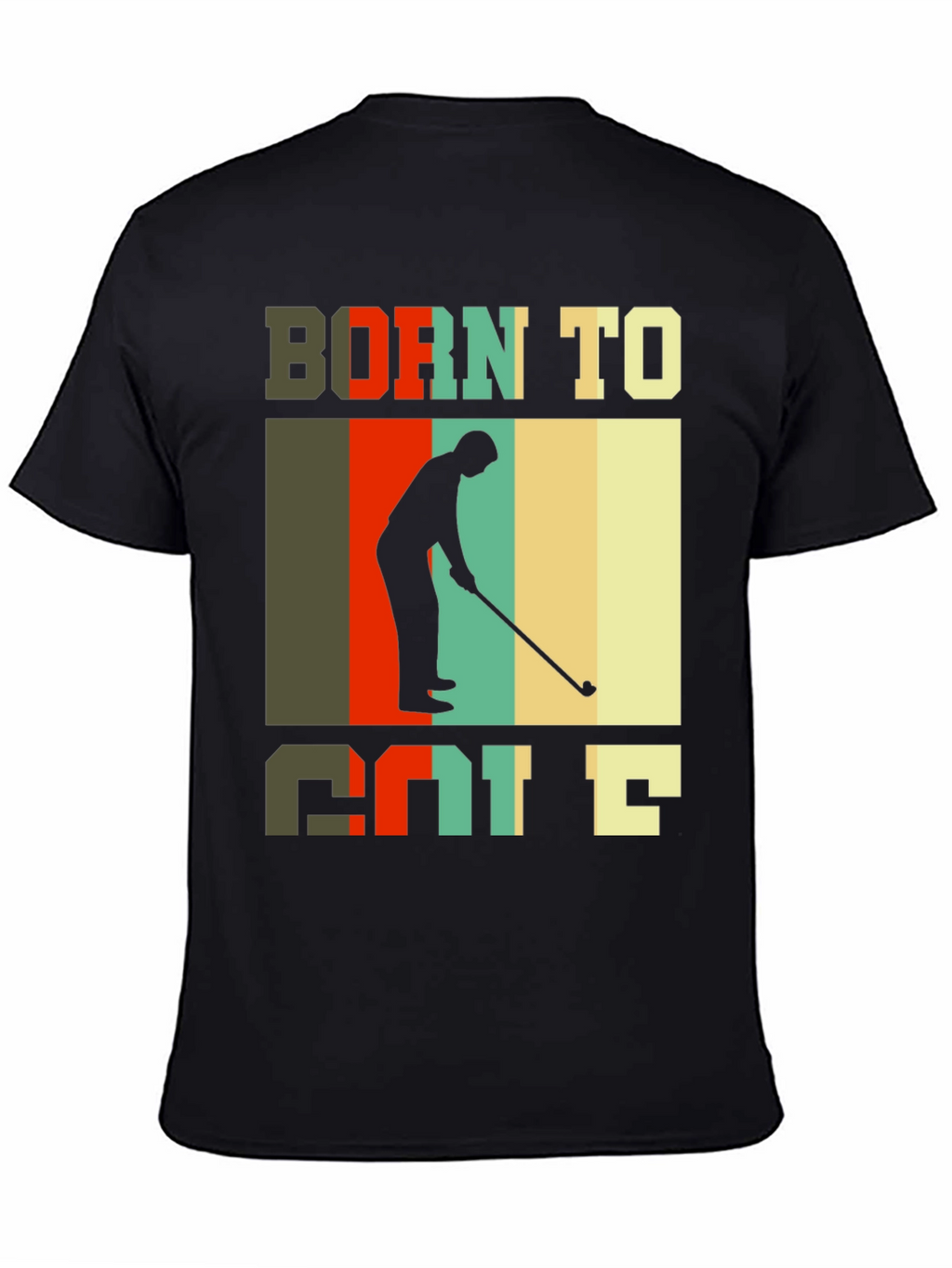 Born to Golf T-Shirt Retro Style Golfer Tee
